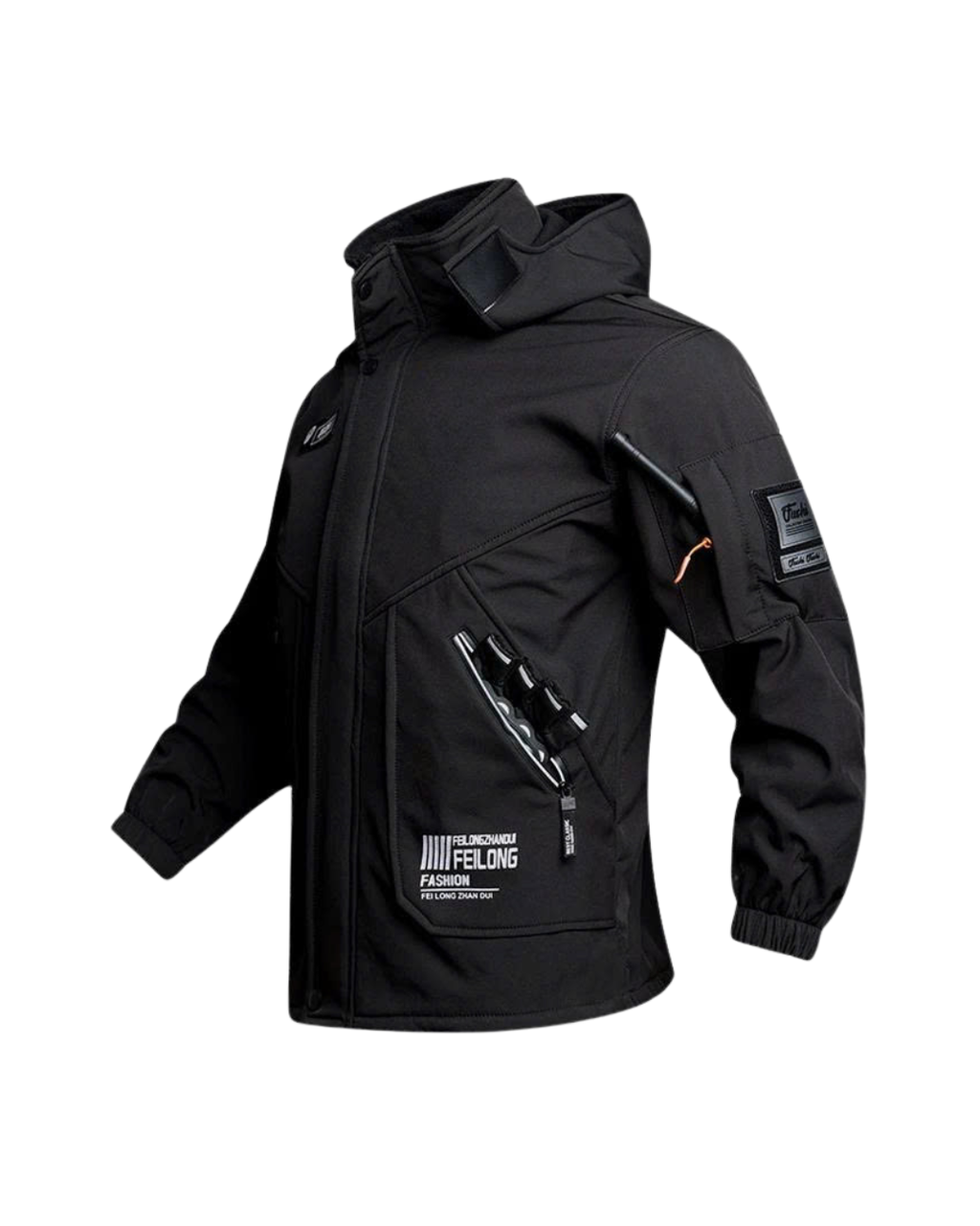 Men 2-Piece Tactical Hooded Jacket & Cargo Pants Outdoor Suit