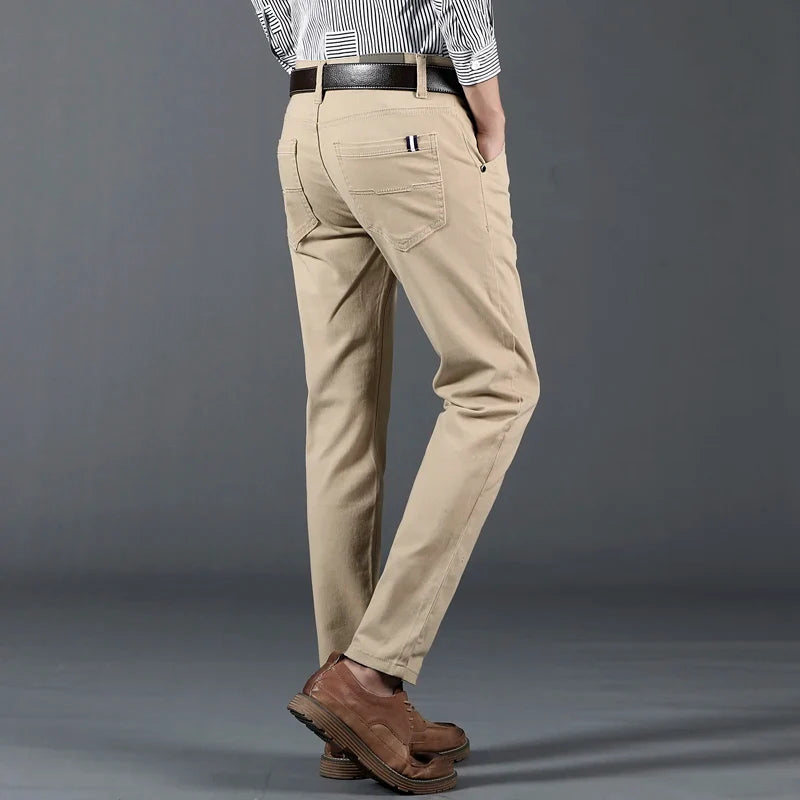 Slim Fit Trousers – Men's Cotton Dress Pants | Savoni