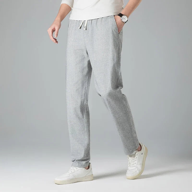 Men's Linen Trousers with Drawstring | Arden