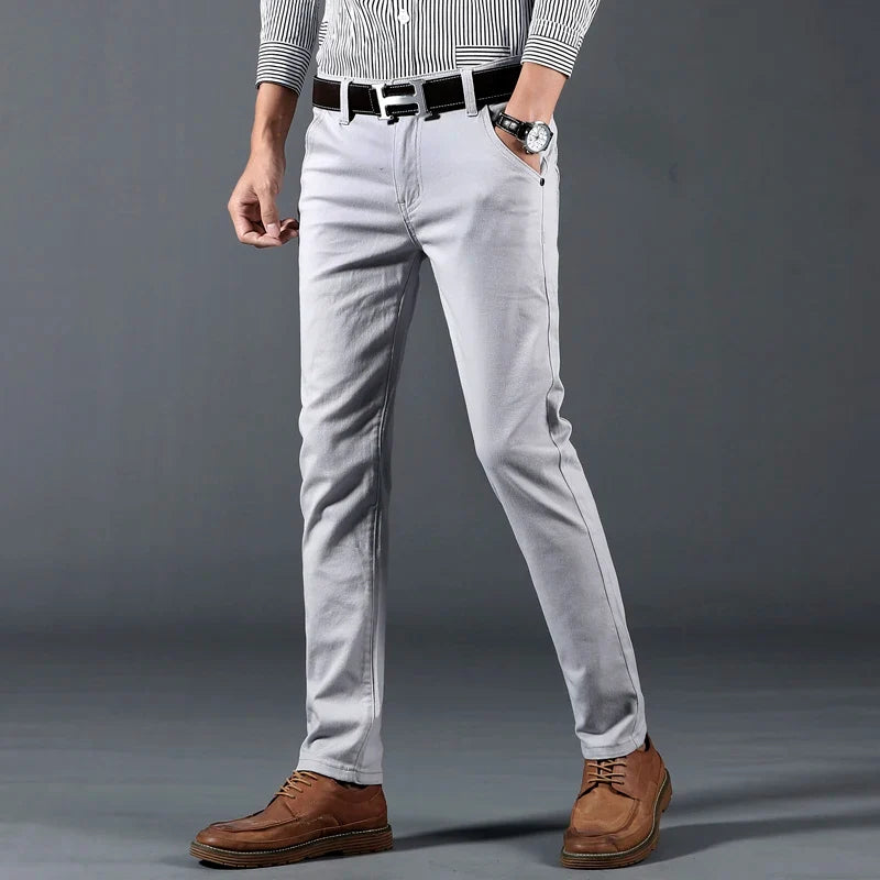 Slim Fit Trousers – Men's Cotton Dress Pants | Savoni