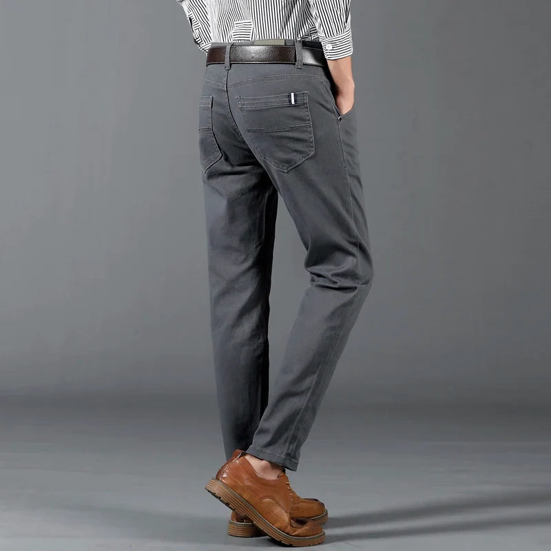 Slim Fit Trousers – Men's Cotton Dress Pants | Savoni