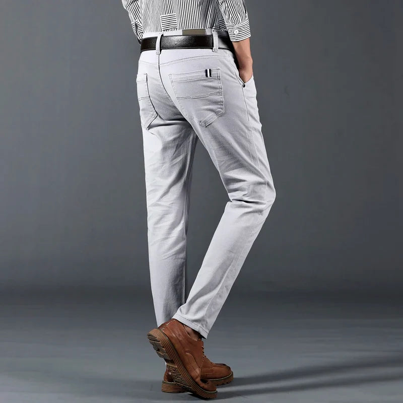 Slim Fit Trousers – Men's Cotton Dress Pants | Savoni