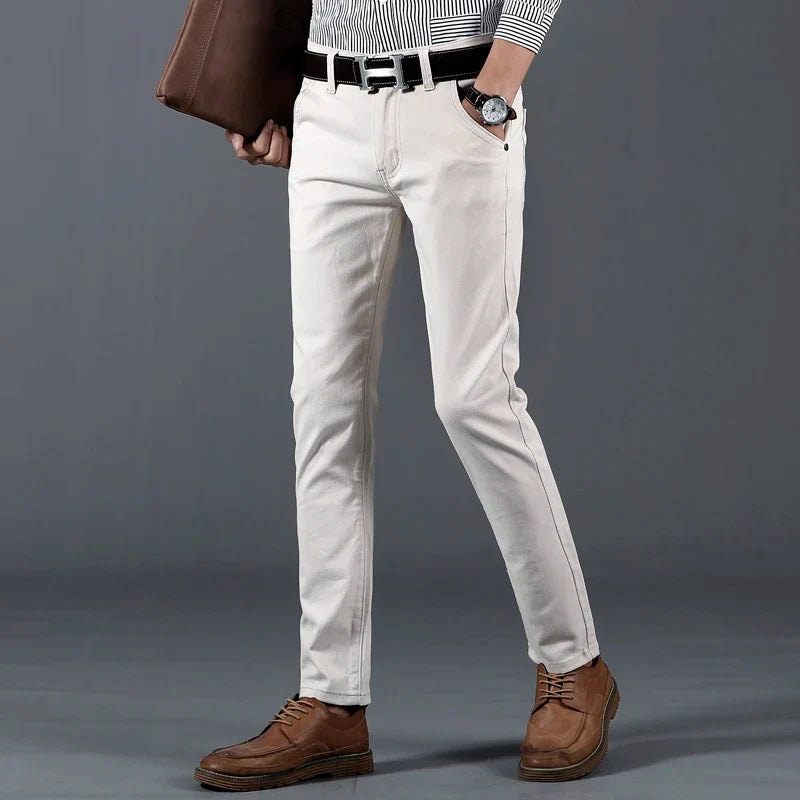 Slim Fit Trousers – Men's Cotton Dress Pants | Savoni