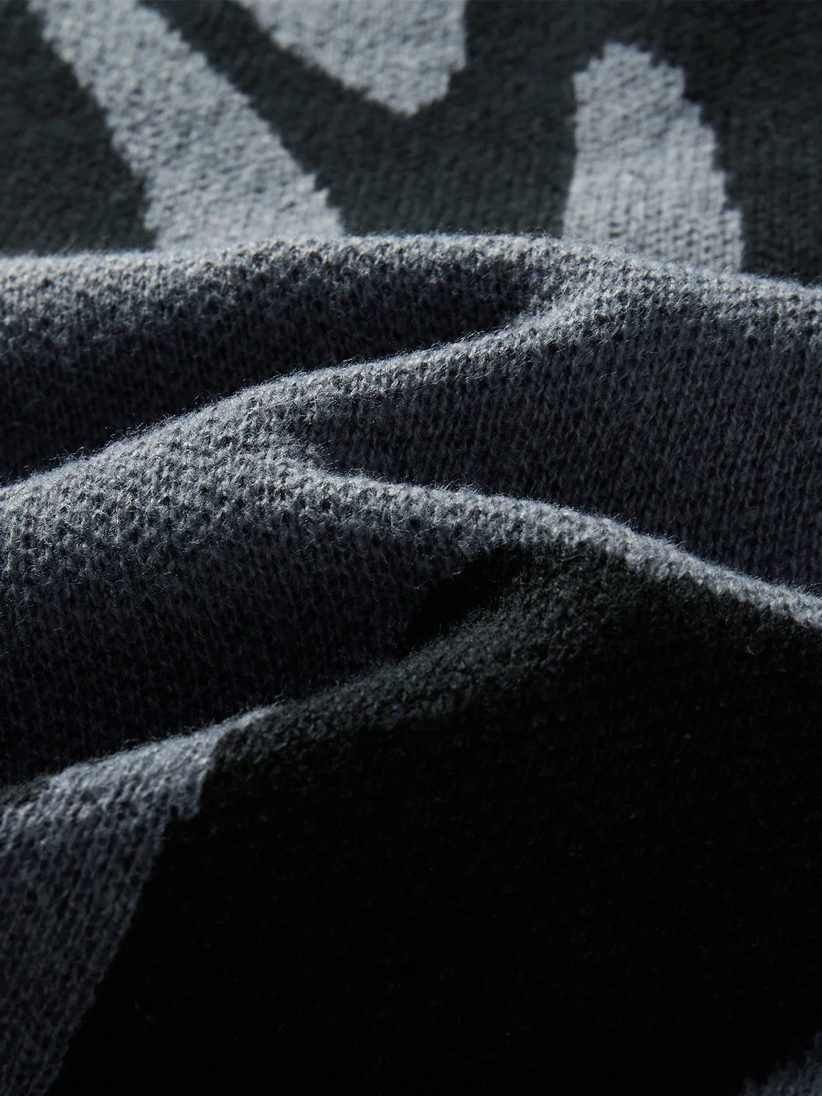 Abstract Wool Pullover Sweater – Men's Oversized Knit | Garen