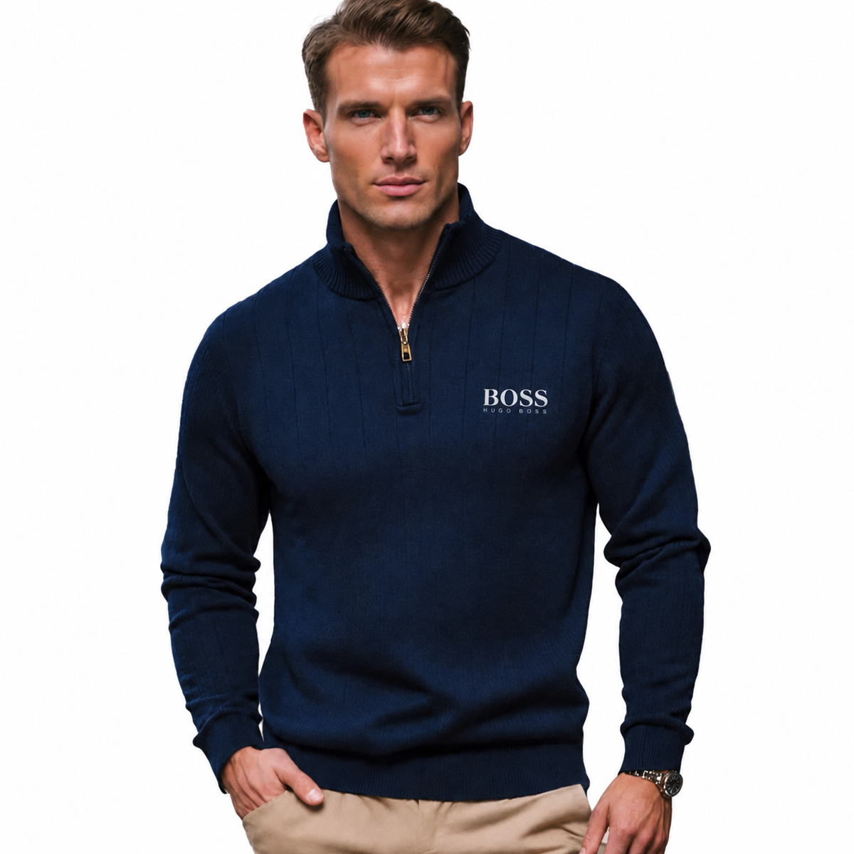 Classic Quarter-Zip Sweater